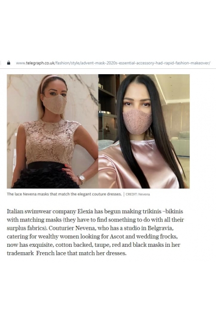 MASKS BY NEVENA FEATURED IN TELEGRAPH